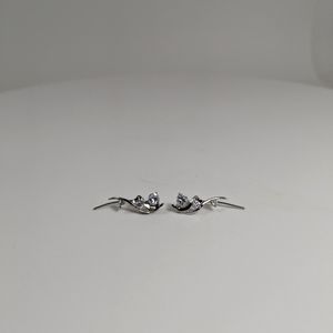 Gorgeous Zirc Stone Earrings, Beaded Ear Vines, Gemstone Jewelry, Gift Idea